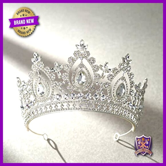 Queen Crown Tiara with Austrian Crystals for Weddings and Special Events main image 7